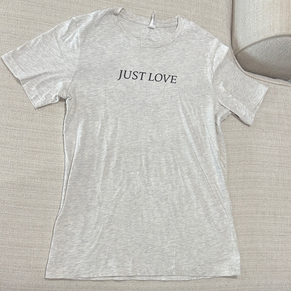 Just Love Light Gray Tee
